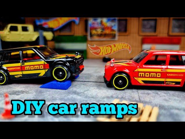 How to make 1/64 accessories. DIY ramps for Hot Wheels cars