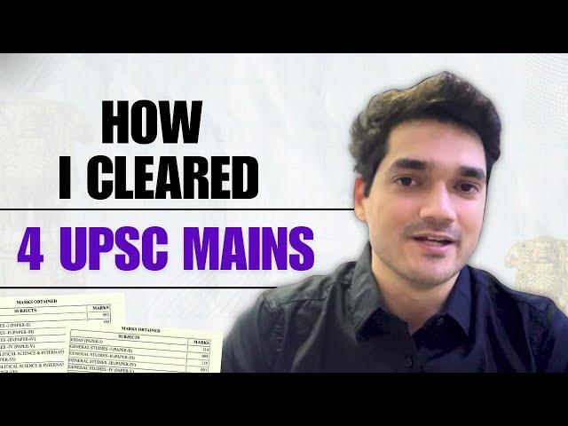 How I cleared 4 UPSC Mains ? | My learnings and Mistakes to avoid | UPSC Mains Strategy #upsc