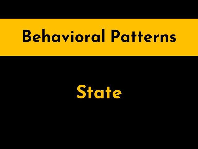 The State Pattern Explained and Implemented in Java | Behavioral Design Patterns | Geekific