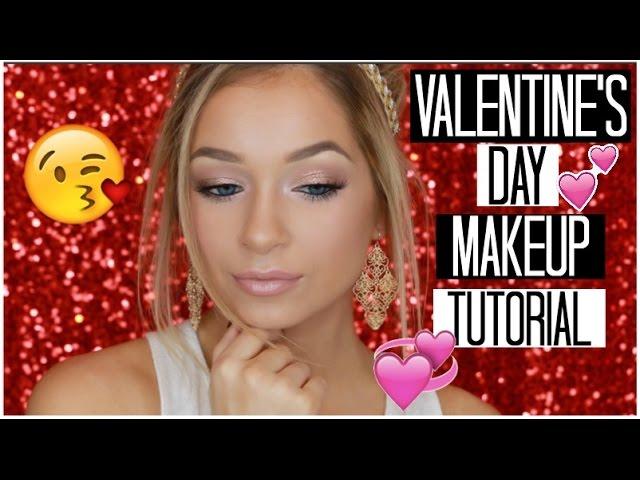 Wearable and Soft Valentine's Day Makeup Tutorial with Glitter