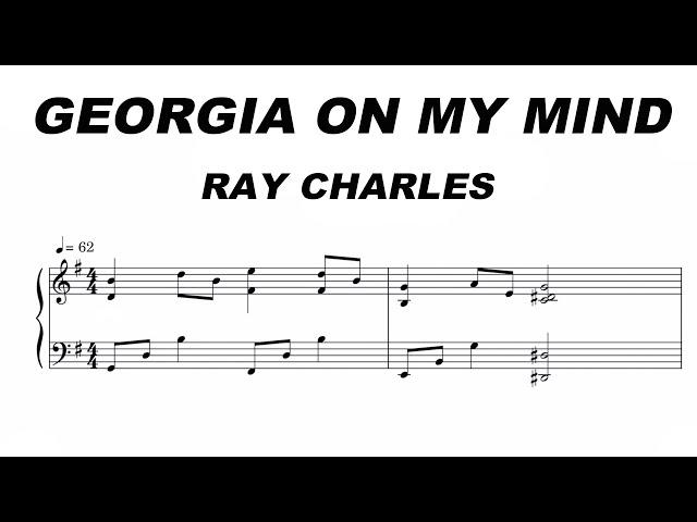 Ray Charles - Georgia On My Mind Sheet Music