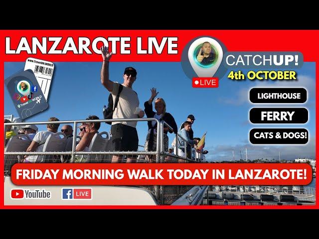 LANZAROTE TODAY LIVE CATCHUP | A Cheeky Friday Morning Sunrise Walk In Playa Blanca Lanzarote!