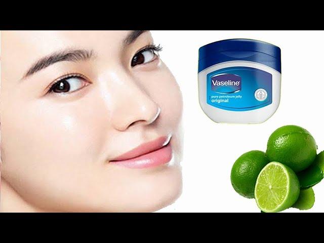 Look 10 Years Younger Using Vaseline And Lemon ! Asian Anti-Aging Secrets