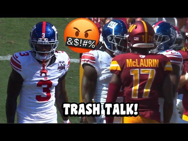 Terry McLaurin Vs Deonte Banks  TRASH TALK! (WR Vs CB) Giants Vs Commanders 2024 highlights