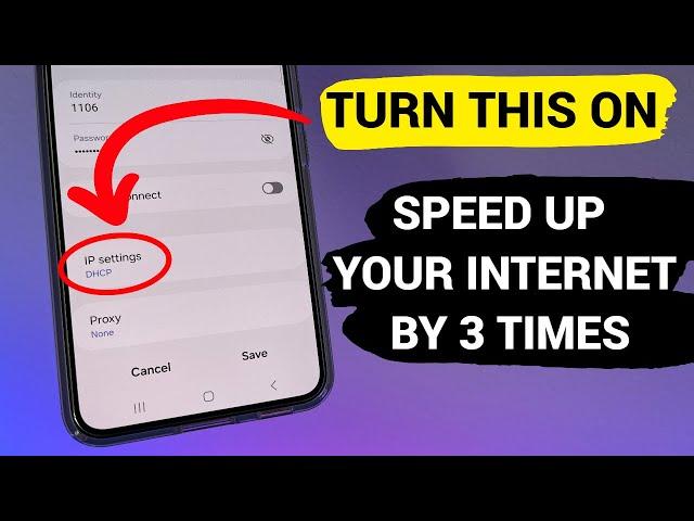 Turn this ON in Android phone to TRIPLE your internet speed.