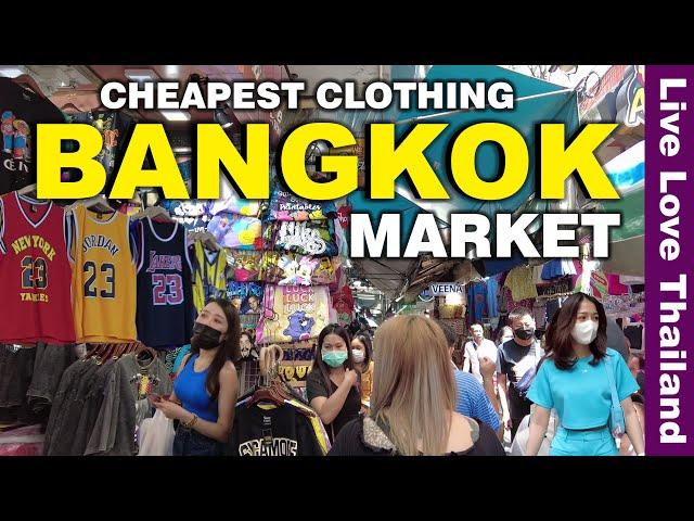 The Cheapest Clothing Markets In BANGKOK | Prices Quality & Hidden Streets #livelovethailand