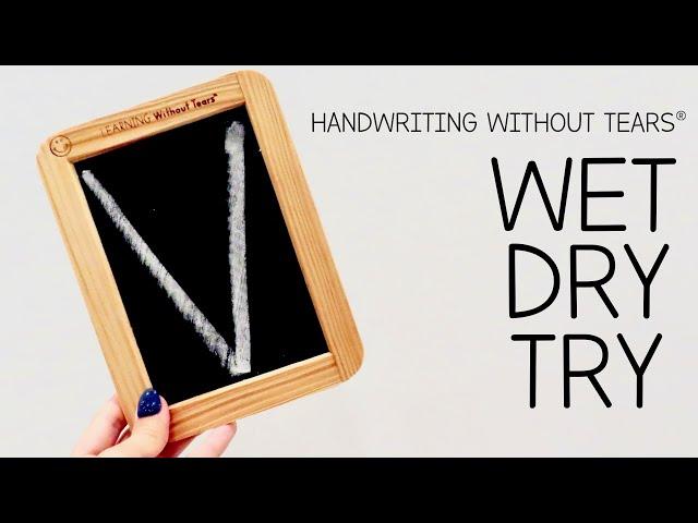 Learn to Write | Capital Letter V | Wet Dry Try