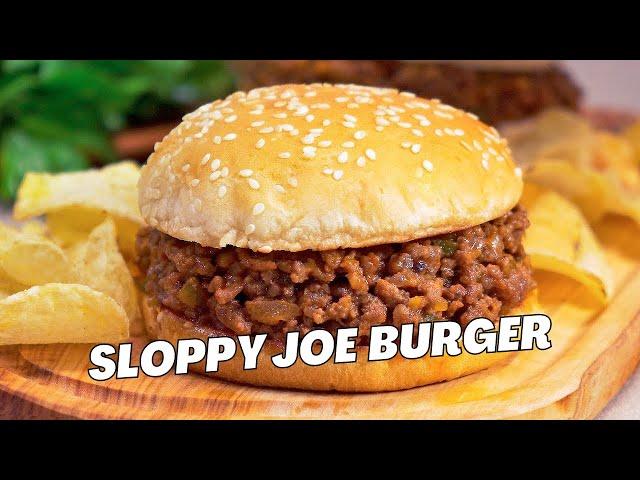 The Best HOMEMADE SLOPPY JOE Burger. EASY Recipe by Always Yummy!