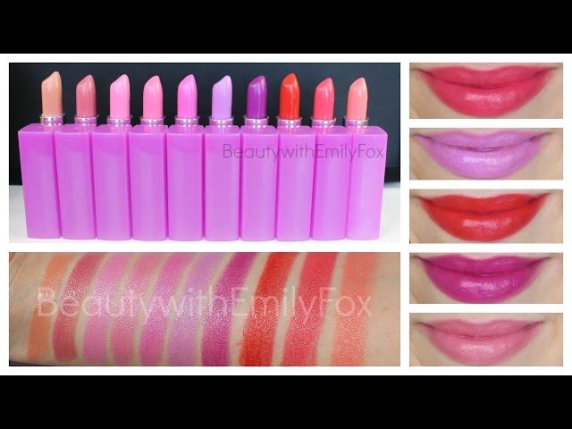 Maybelline Rebel Bloom Lipstick + Lip Swatches - Beauty with Emily Fox