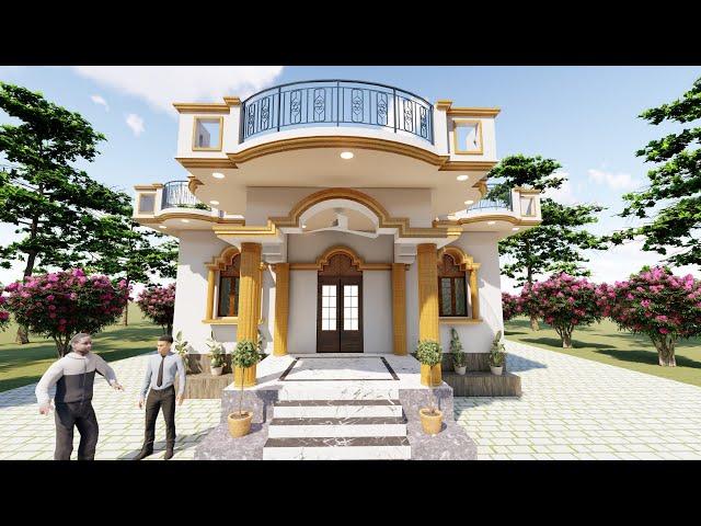 House Plan With Porch , Porch Ke Sath Ghar ka Naksha, Village portico Design Ideas