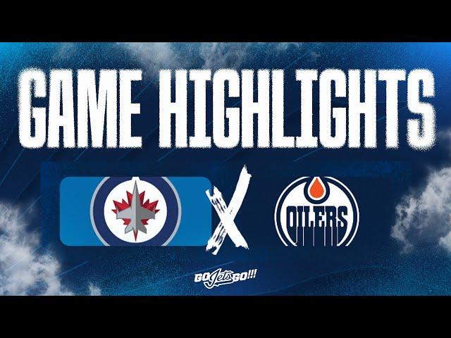 Winnipeg Jets vs. Edmonton Oilers - Game Highlights