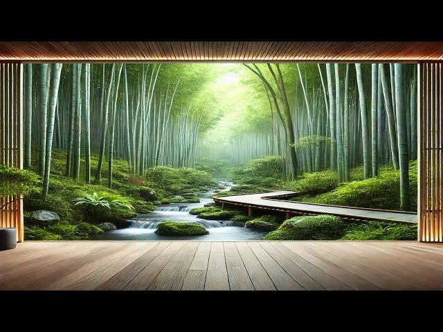 溪水流动的旋律｜白噪音助眠音乐｜宁静自然放松之声  Flowing Melodies of a Stream | White Noise Sleep Music | Tranquil Sound