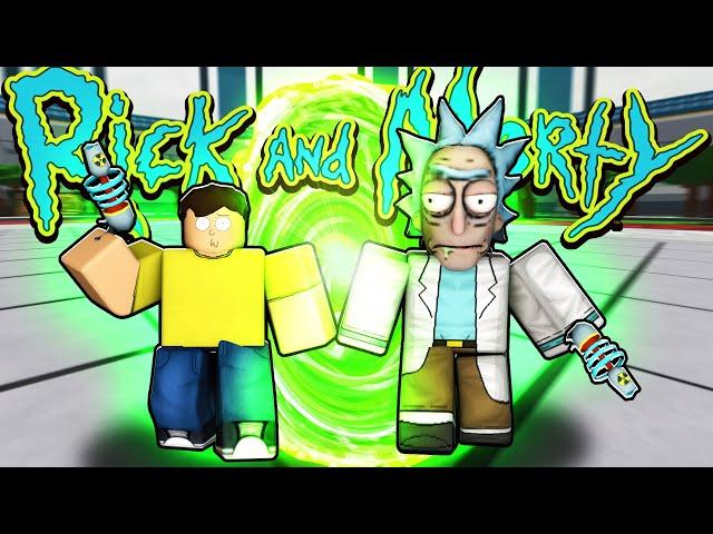 TROLLING Using RICK and MORTY MOVESETS in Heroes Battlegrounds