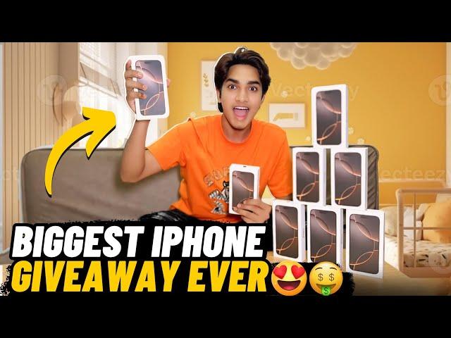 BIGGEST GIVEAWAY OF IPHONE 16 PRO AND 16 PRO MAX  | 8X | UNBELIEVABLE |