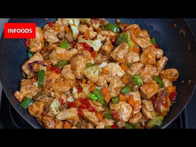 One Pot Chicken and Vegetable Stir Fry Recipe | How to Cook Chicken Stir Fry | Infoods