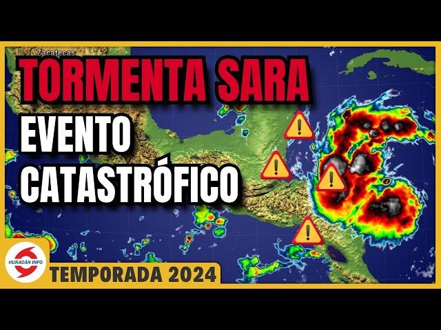 Sara provocará lluvias intensas e inundaciones en Centroamérica y México. Catástrofico para Honduras