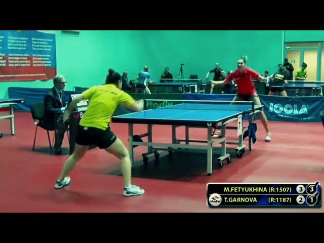 1.FETYUKHINA - GARNOVA Moscow Championship table tennis настольный теннис