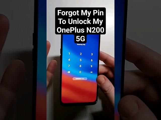 I Forgot  My Pin OnePlus N200 5G Nord Hard Reset (will erase everything) 