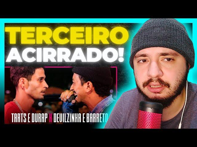 DURAP E TARTS X DEVILZINHA E BARRETO | PRIMEIRA FASE | 364ª BATALHA DA ALDEIA | REACT BAUEB