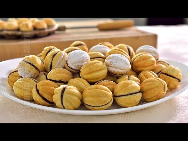 Nuci umplute | Walnut Shaped Cookies (CC Eng Sub)  | JamilaCuisine