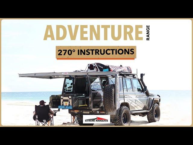 How to Setup and Pack Down a Desert Shade 270° Car Awning | Extreme Marquees