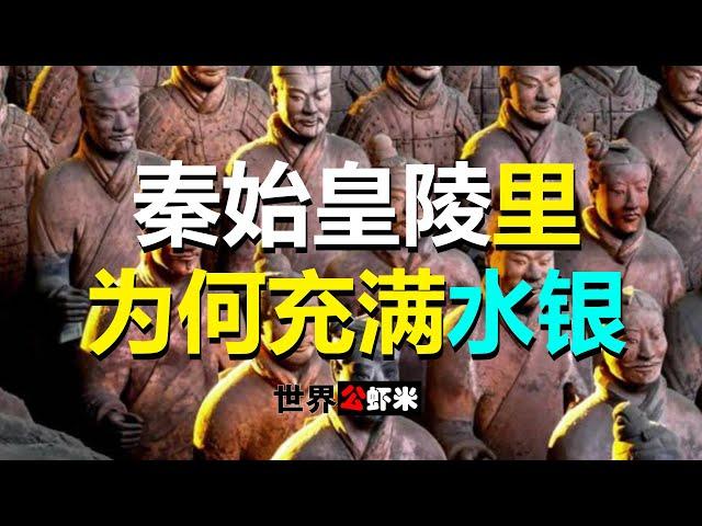 《世界公虾米》秦始皇陵里为何充满水银？#秦始皇陵#考古发现#皇帝陵墓#兵马俑,帝国#文化遗产#化学元素#防腐#墓地#帝国遗址#文物#传奇#古代工程#考古学#古代中国#未解之谜#地下宫殿