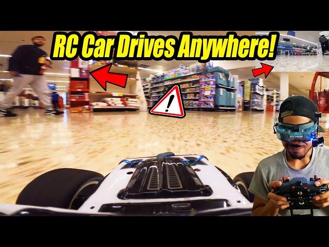 FPV RC Car with Camera Goes Shopping