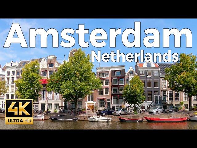 Amsterdam, Netherlands Walking Tour (4k Ultra HD 60fps) – With Captions