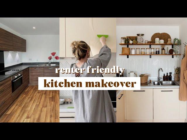 renter friendly kitchen makeover