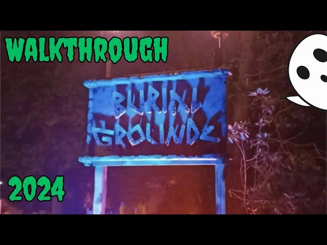 Burial Grounds: Full Nighttime Walkthrough - Alton Towers Scarefest 2024