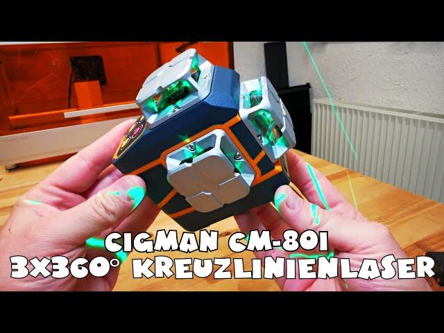 Cigman CM-801 3x360° Kreuzlinienlaser 50m