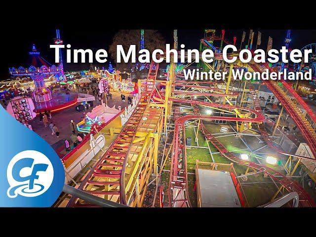 Time Machine Coaster at night on-ride 4K POV @30fps Hyde Park Winter Wonderland