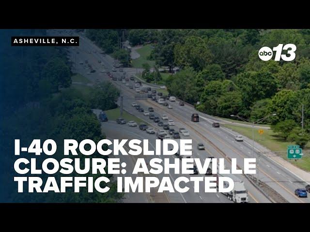 I-40 rockslide closure: Asheville traffic impacted