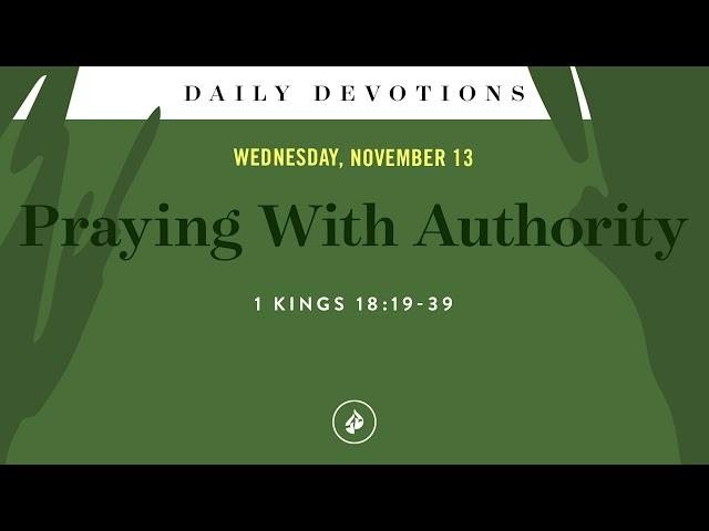 Praying With Authority – Daily Devotional