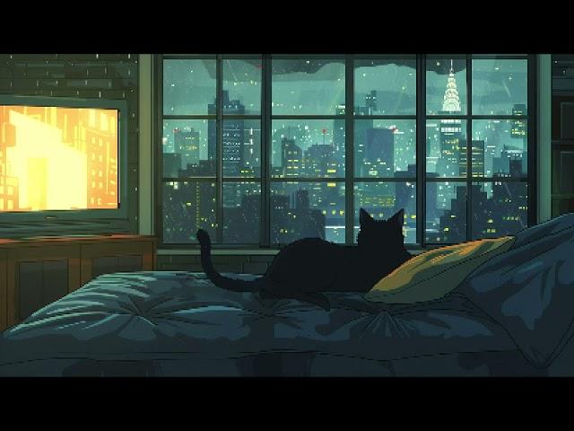 lofi city  rainy lofi hip hop [ chill beats to relax / study to ]