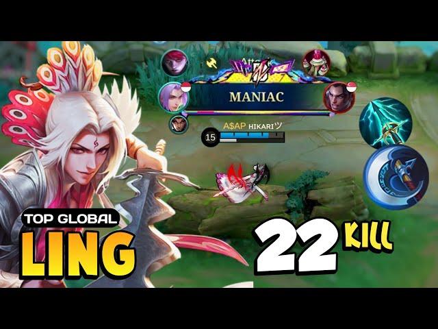 Ling Best Build 2024 [ Ling Top Global Gameplay ] Mobile Legends