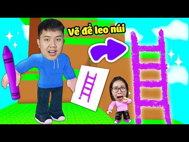 Vẽ hình gì tạo ra vật đó để leo núi bqThanh & Ốc Ai Là Người Hoàn Thành Nhanh Nhất