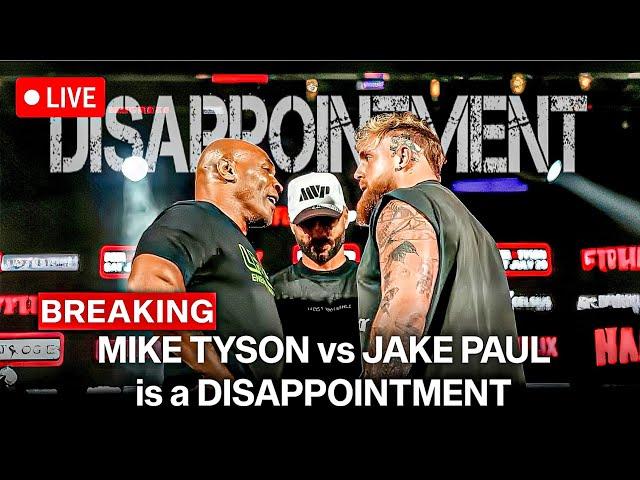 MIKE TYSON vs JAKE PAUL is a DISAPPOINTMENT