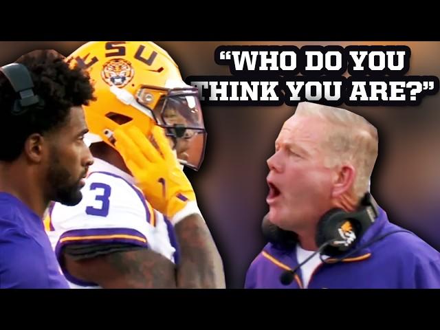 Brian Kelly screams at LSU receiver Chris Hilton Jr. because he keeps jumping, a breakdown