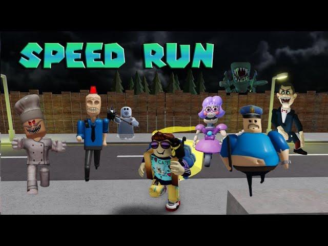 ALL The BEST SPEED RUNS in PlatinumFalls OBBY NEW RECORDS Barry, Alien, Siren Cop. AniTron, Mr Funny