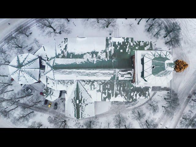 Mavic 2 Pro (2023) Turku Cathedral in a very cold Winter Day