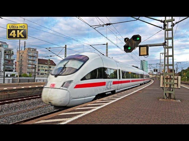 Frankfurt (Main) Süd - 30 minutes 4K [Ultra HD] video of ICE, IC, RB, freight and S-Bahn trains