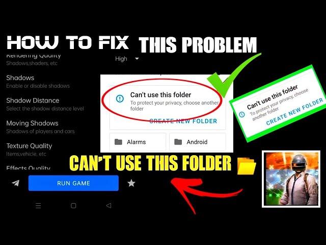 Best Gfx Tool For Pubg & Bgmi How To Fix The Problem Can't Use This Folder 