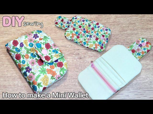 DIY 패브릭 반지갑 만들기 | 동전 카드지갑 | How to make a Mini Wallet | DIY Mini Coin Purse | Easy Sewing Tutorial