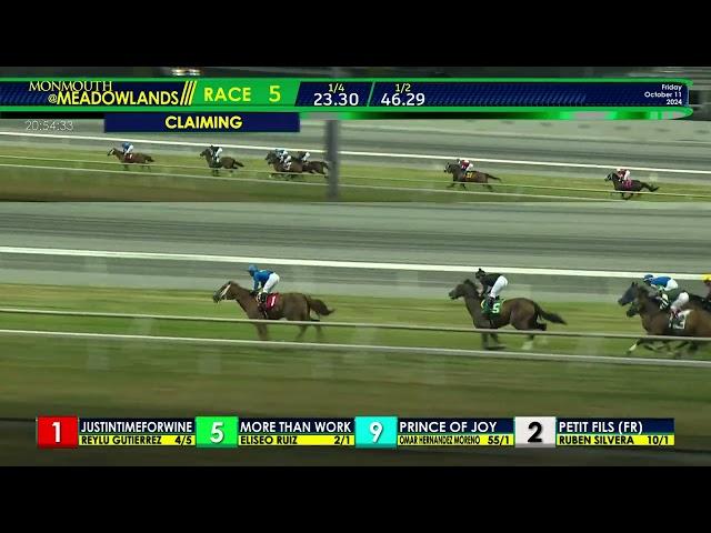 Monmouth Park at The Meadowlands - October 11, 2024 - Race 5