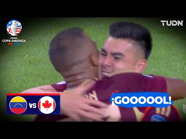 ¡GOLAAAAZO DEL REY SALOMÓN! | Venezuela vs Canadá | Copa América 2024 - 4tos | TUDN