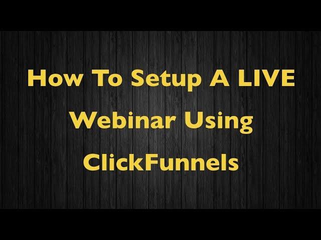 How To Setup A Live Webinar In ClickFunnels Walkthrough :: Perfect Webinar Secrets Review