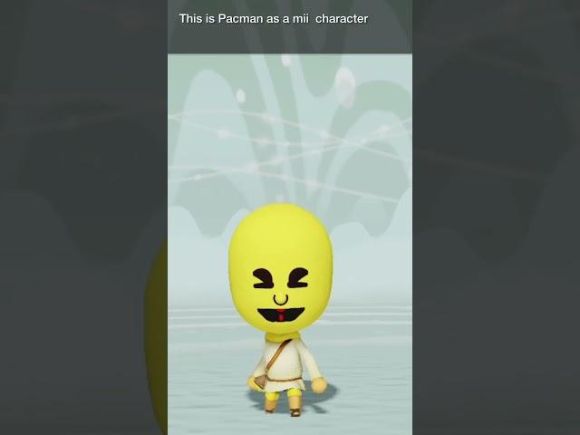 How to turn your favourite game franchise character into a mii like PAC-MAN? #pac-man #mii #shorts