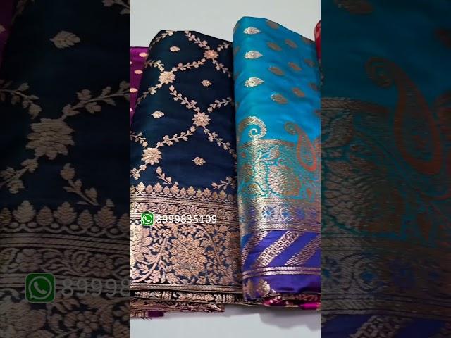 Draping with beautiful banarasi satin silk sarees #banarasifusion #drapping #saree #sareedraping