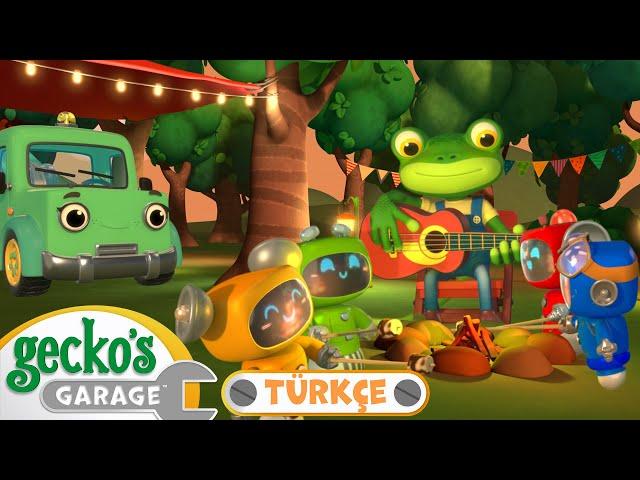 Gecko ile Kamp Macerası ️ |  Gecko'nun Garajı - Çocuklar için Kamyonlar
